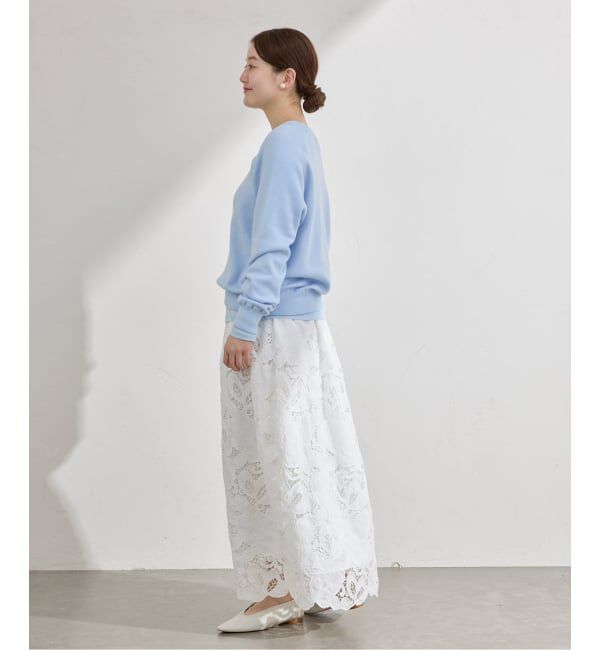 IENA「《予約》フラワーコードレーススカート」|スカート|