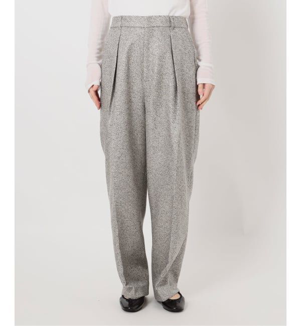 IENA「《予約》&NAVY ツイーディーパンツ」|スラックス|