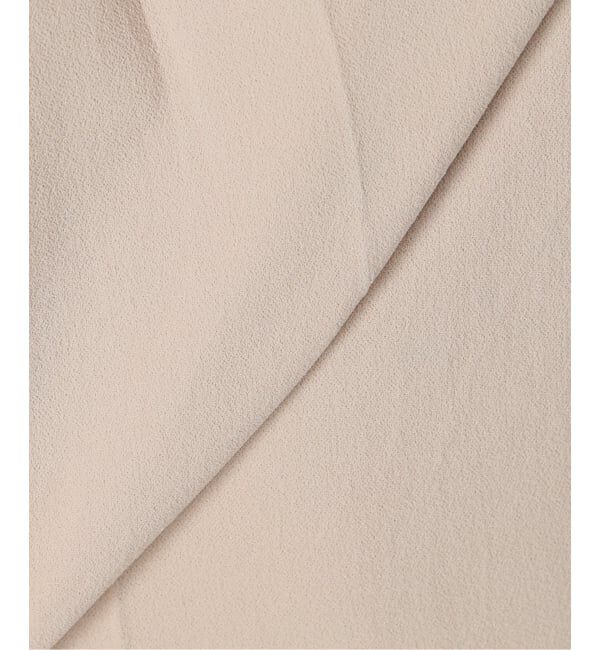 IENA「《予約》&NAVY 撥水ジョーゼットサイドゴムタックパンツ」|スラックス|