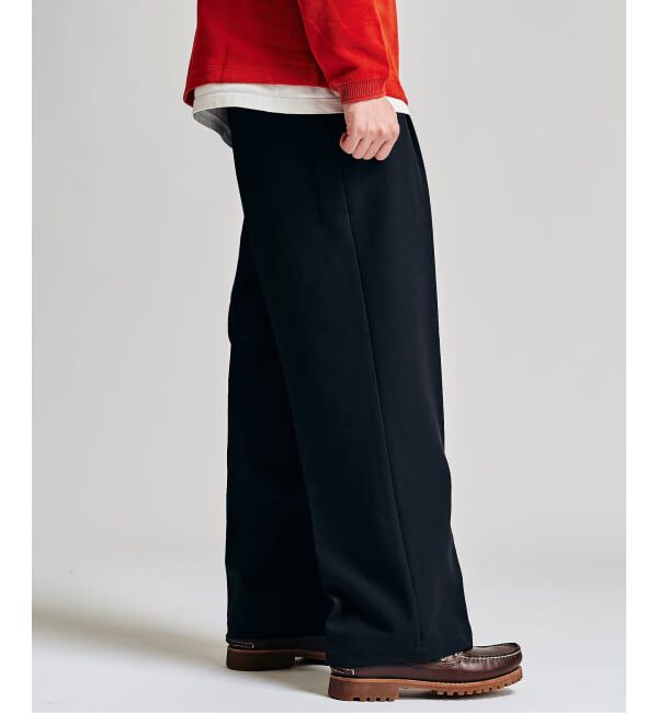 417 EDIFICE「Double Cloth  / ダブルクロス ワンタック イージーパンツ」|スラックス|