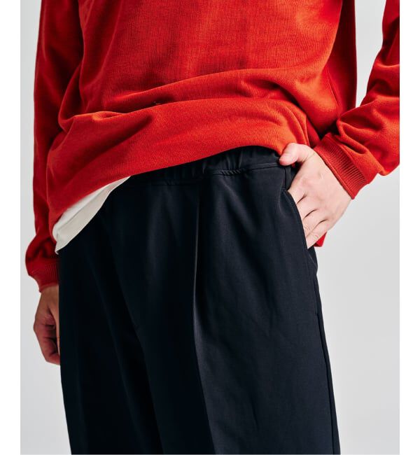 417 EDIFICE「Double Cloth  / ダブルクロス ワンタック イージーパンツ」|スラックス|