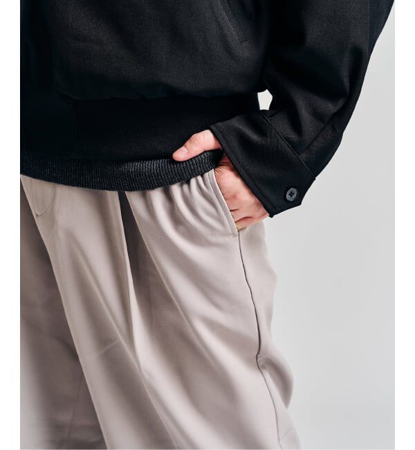 417 EDIFICE「Double Cloth  / ダブルクロス ワンタック イージーパンツ」|スラックス|