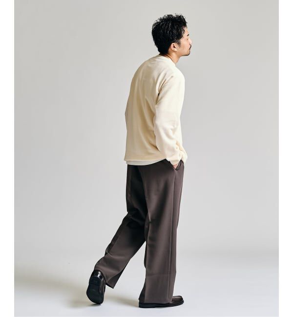 417 EDIFICE「Double Cloth  / ダブルクロス ワンタック イージーパンツ」|スラックス|