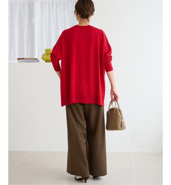 JOURNAL STANDARD relume「《追加4》ウォッシャブルサージストレッチタックワイドパンツ」|スラックス|