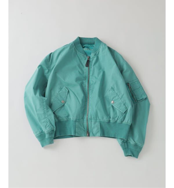 JOURNAL STANDARD「《予約》オーバー フィット ライト ボンバー ガーメントダイ ブルゾン」|ブルゾン・スタジャン|ブルー B