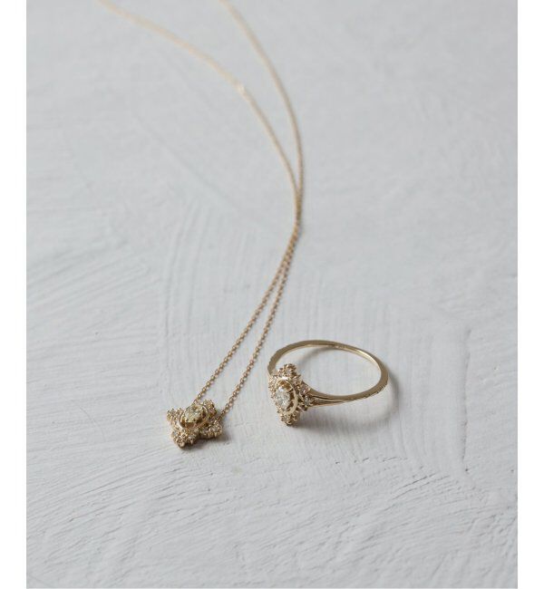 Lilas by Spick&Span「オーバルカットダイヤリング K10」|リング|