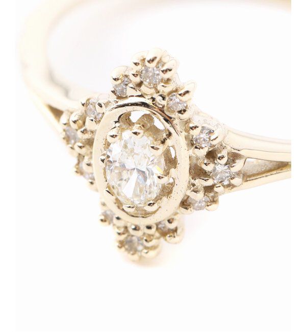 Lilas by Spick&Span「オーバルカットダイヤリング K10」|リング|