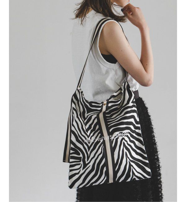 NOBLE「《WEB限定追加》N.Jam/エヌジャム キャンバススモールバッグ4(ゼブラ・レオパード)」|トートバッグ|