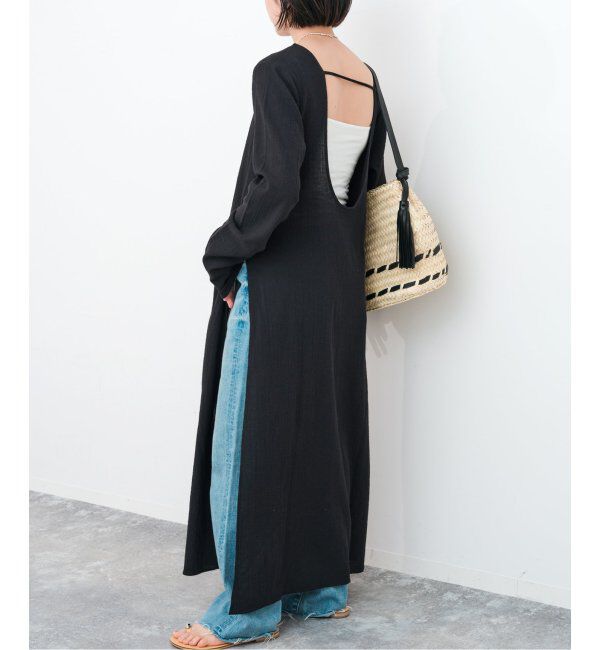 Spick and Span「コットンクレープルーズワンピース」|ワンピース|ブラック