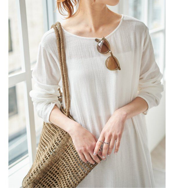 Spick and Span「コットンクレープルーズワンピース」|ワンピース|