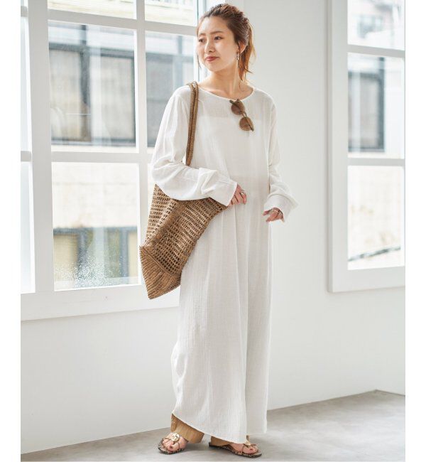 Spick and Span「コットンクレープルーズワンピース」|ワンピース|