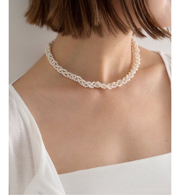 U by SPICK&SPAN「jour couture/ジュール クチュール パールチェーンネックレス」|ネックレス|