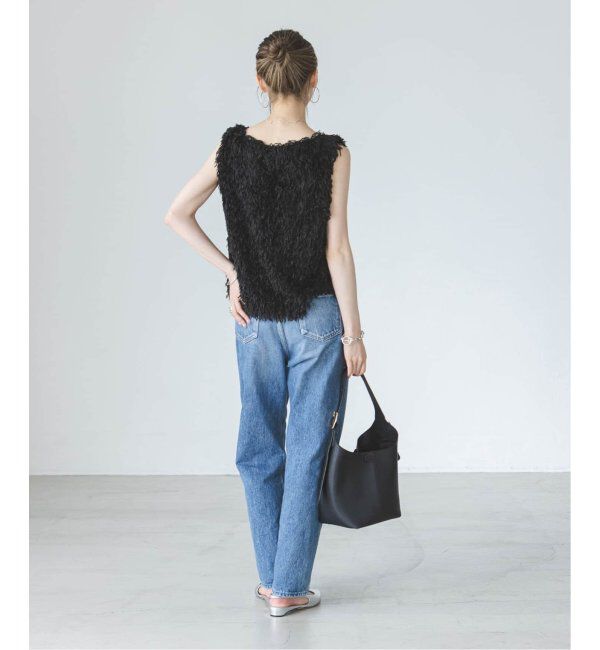 NOBLE「《追加》【洗える】フェザーヤーンタンクトッププルオーバー」|シャツ・ブラウス|