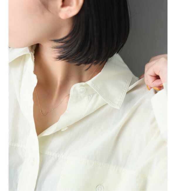 Lilas by Spick&Span「Uミルモチーフ1ツブダイヤネックレス K10」|ネックレス|