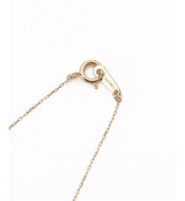 Lilas by Spick&Span「Uミルモチーフ1ツブダイヤネックレス K10」|ネックレス|