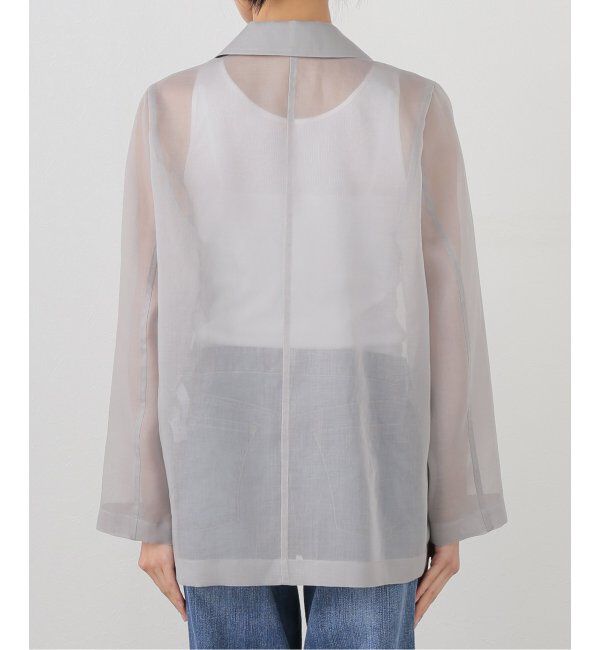 NOBLE「《追加》ソフトオーガンジーシアージャケット 3」|テーラードジャケット|