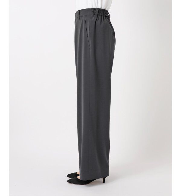 Spick and Span「《追加2》ドライストレッチイージーパンツ」|スラックス|