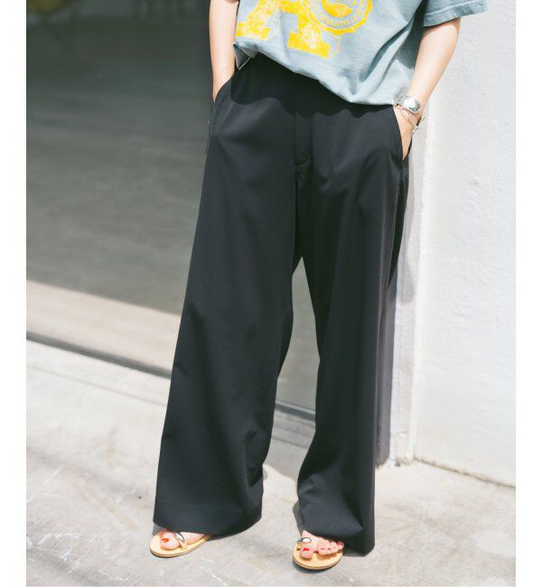 Spick and Span「《追加2》ドライストレッチイージーパンツ」|スラックス|