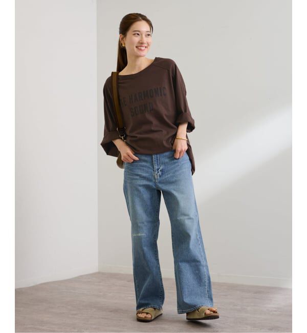 FRAMeWORK「≪一部カラーWEB限定 / 追加≫NEWハーフスリーブロゴTEE」|Tシャツ・カットソー|