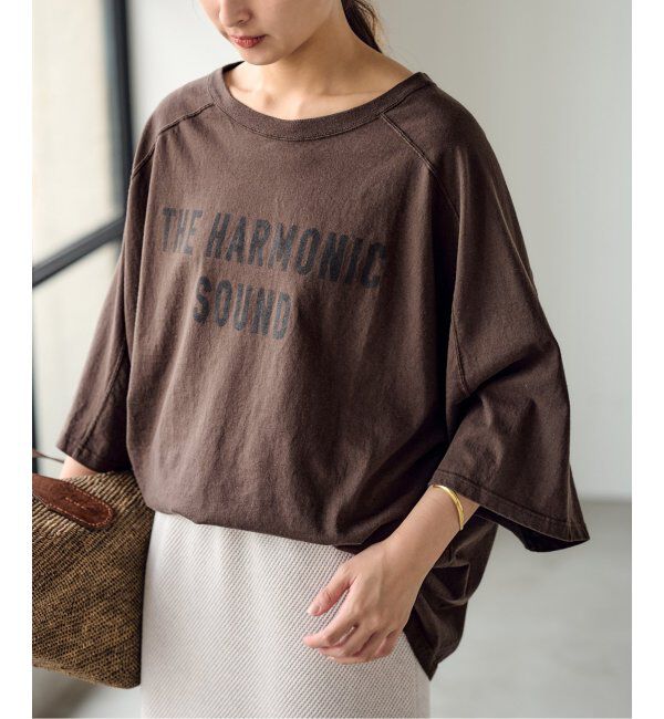 FRAMeWORK「≪一部カラーWEB限定 / 追加≫NEWハーフスリーブロゴTEE」|Tシャツ・カットソー|ブラウン