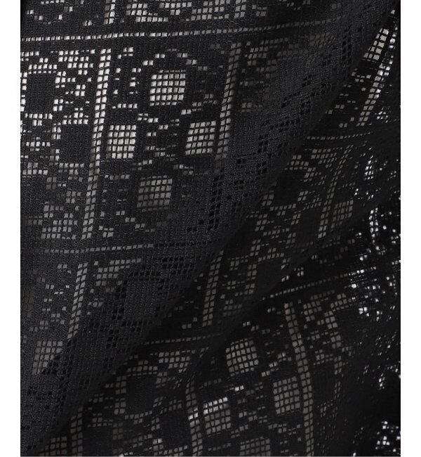 Spick and Span「《WEB限定 / 追加3》PEレースフレンチスリーブシャツ」|シャツ・ブラウス|