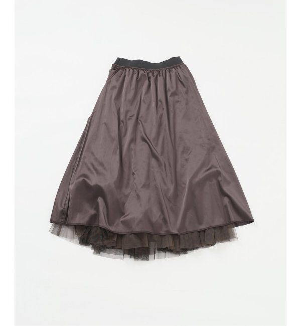 Spick and Span「レオパードプリントチュールスカート」|スカート|