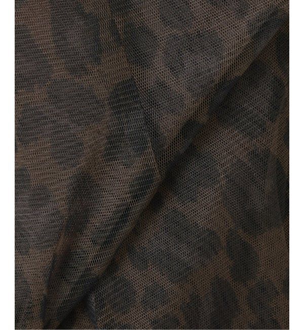 Spick and Span「レオパードプリントチュールスカート」|スカート|