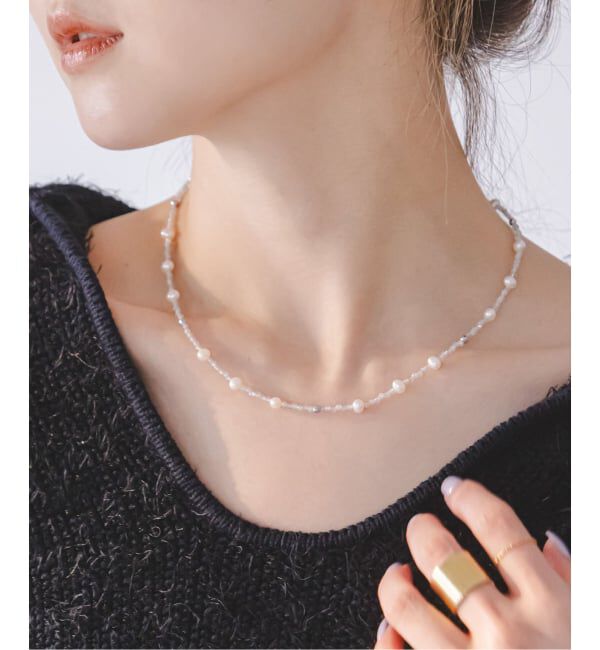 NOBLE「《予約》MIHOKO SAKAI/ミホコサカイ ポイントSパールネックレス」|ネックレス|グレーB