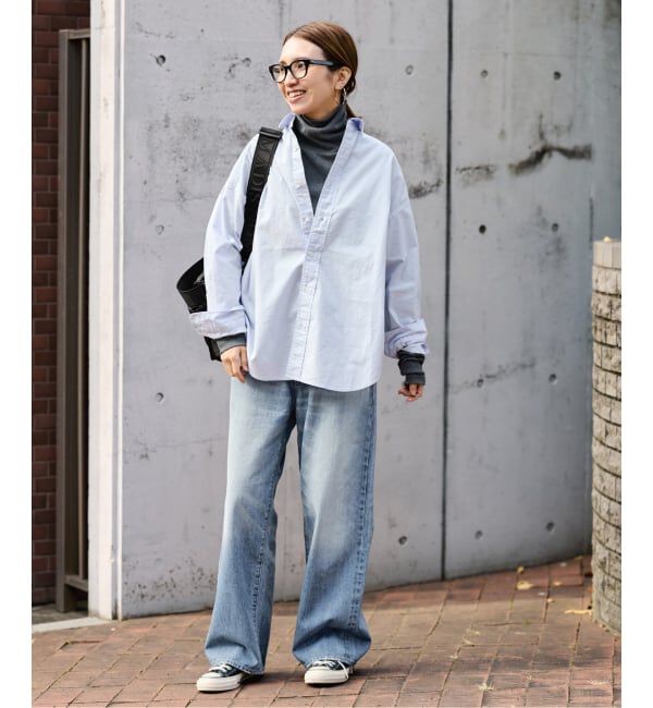 FRAMeWORK「≪予約≫DENIM DELIGHT DAYS/デニムデライトデイズセルビッチデニムワイドジーンズ」|デニム|