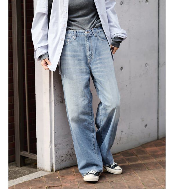 FRAMeWORK「≪予約≫DENIM DELIGHT DAYS/デニムデライトデイズセルビッチデニムワイドジーンズ」|デニム|