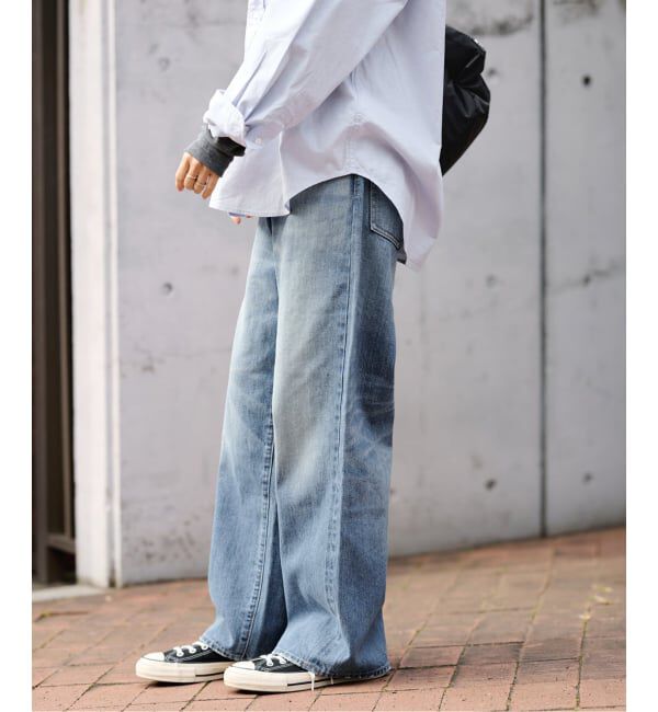 FRAMeWORK「≪予約≫DENIM DELIGHT DAYS/デニムデライトデイズセルビッチデニムワイドジーンズ」|デニム|