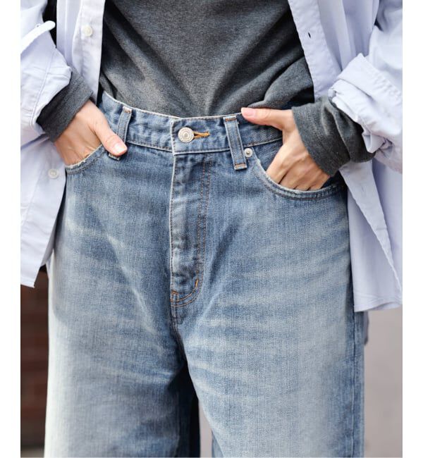 FRAMeWORK「≪予約≫DENIM DELIGHT DAYS/デニムデライトデイズセルビッチデニムワイドジーンズ」|デニム|