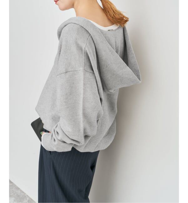 Spick and Span「《予約》コットンカシミヤフードニットプルオーバー」|ニット・セーター|