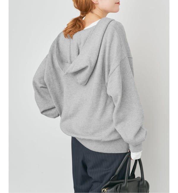 Spick and Span「《予約》コットンカシミヤフードニットプルオーバー」|ニット・セーター|