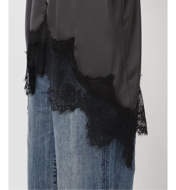 Spick and Span「《追加予約》レースサテンチュニックキャミソール」|キャミソール|