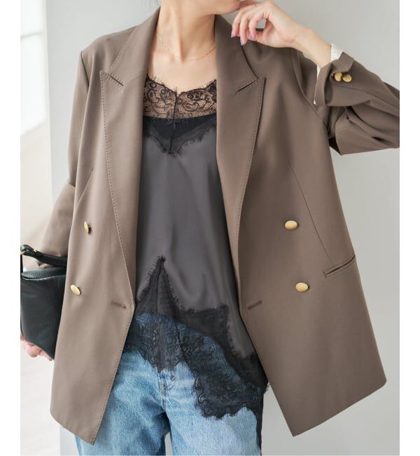 Spick and Span「《追加予約》レースサテンチュニックキャミソール」|キャミソール|