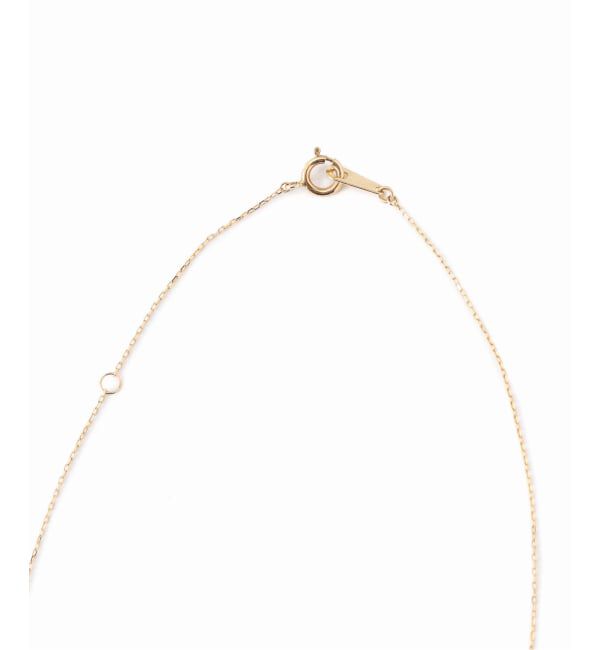 Lilas by Spick&Span「《予約》オーバルオニキスフラットネックレス K10」|ネックレス|