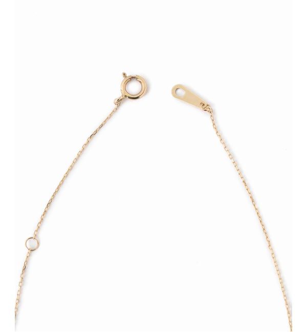 Lilas by Spick&Span「《予約》オーバルオニキスフラットネックレス K10」|ネックレス|