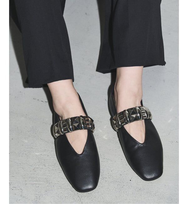 GRISE「《追加予約》GRISEレザーEDGEスタッズベルトメリージェーン」|その他|