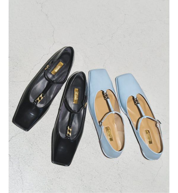 GRISE「《予約》GRISEスクエアチェーンツキTストラップフラット」|その他|