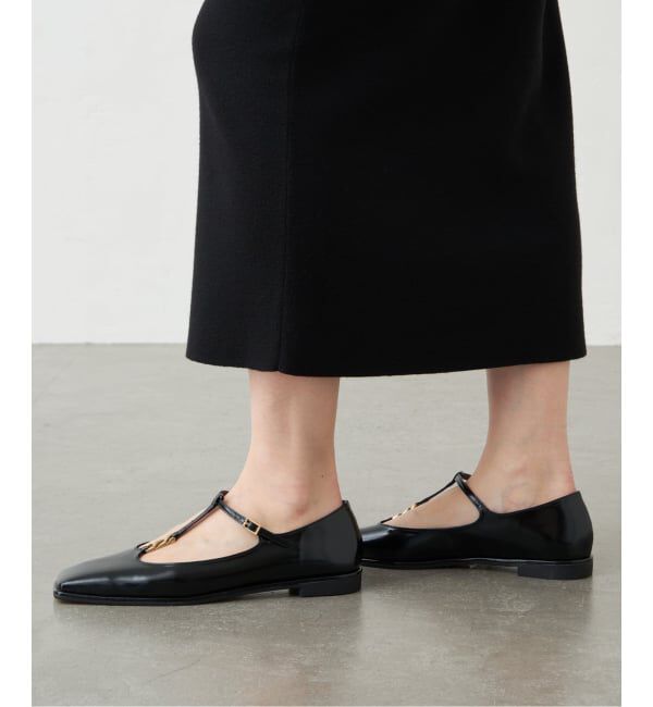 GRISE「《予約》GRISEスクエアチェーンツキTストラップフラット」|その他|