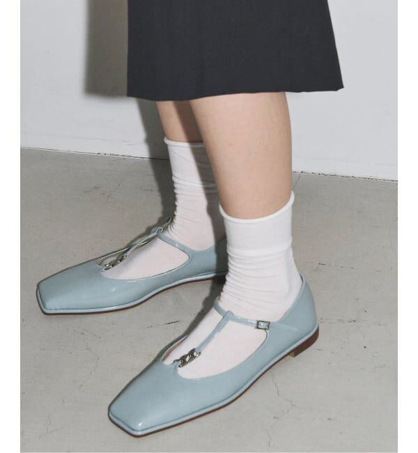 GRISE「《予約》GRISEスクエアチェーンツキTストラップフラット」|その他|