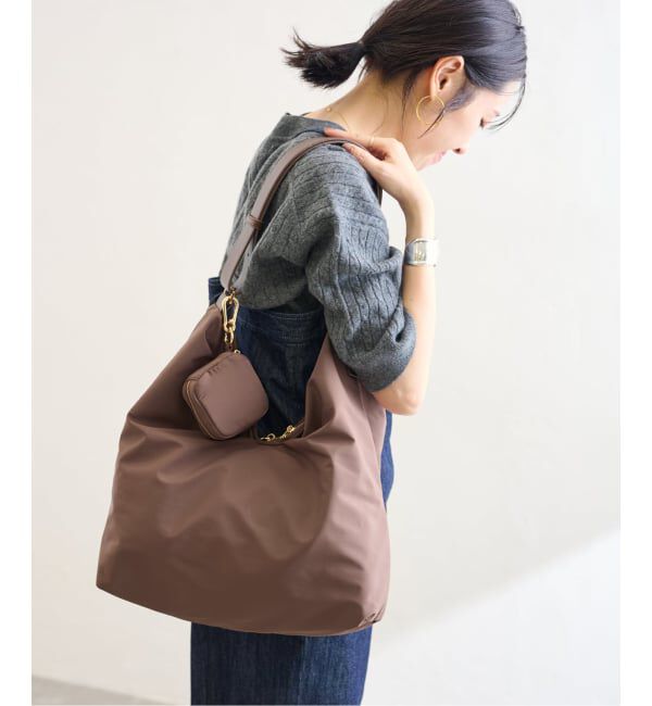  「《予約》LETALON ナイロンコンビ2WAYギャザーBAG」|トートバッグ|