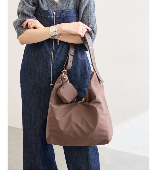  「《予約》LETALON ナイロンコンビ2WAYギャザーBAG」|トートバッグ|