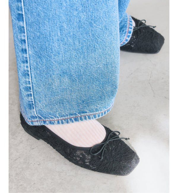  「《予約》スクエアソフトレースバレエ」|バレエシューズ|