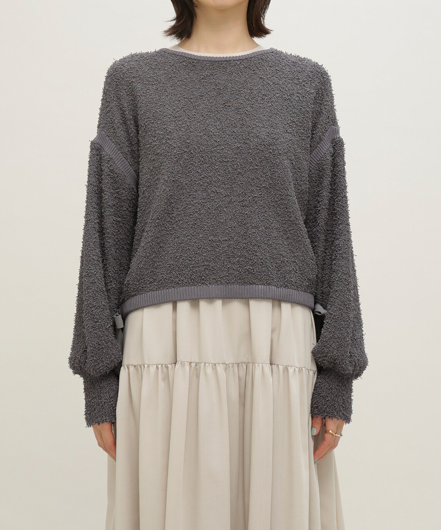 nano･universe「LB.03/前後2WAYジップアップニットトップス」|ニット・セーター|