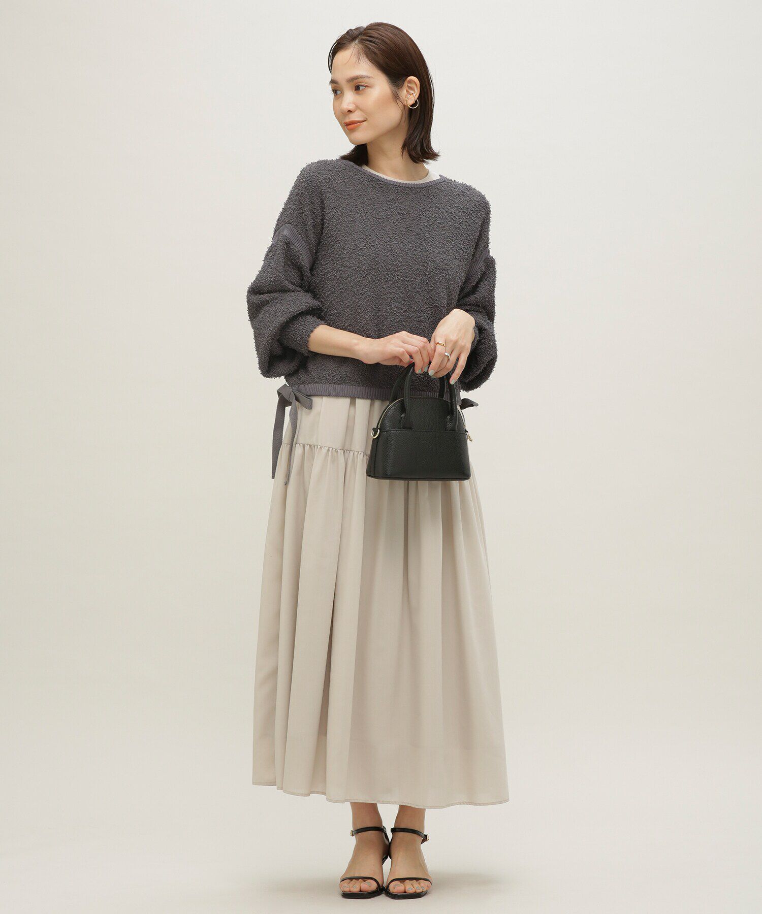 nano･universe「LB.03/前後2WAYジップアップニットトップス」|ニット・セーター|