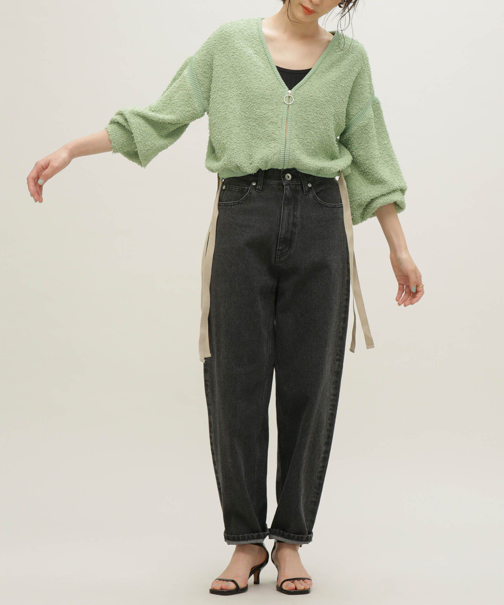 nano･universe「LB.03/前後2WAYジップアップニットトップス」|ニット・セーター|