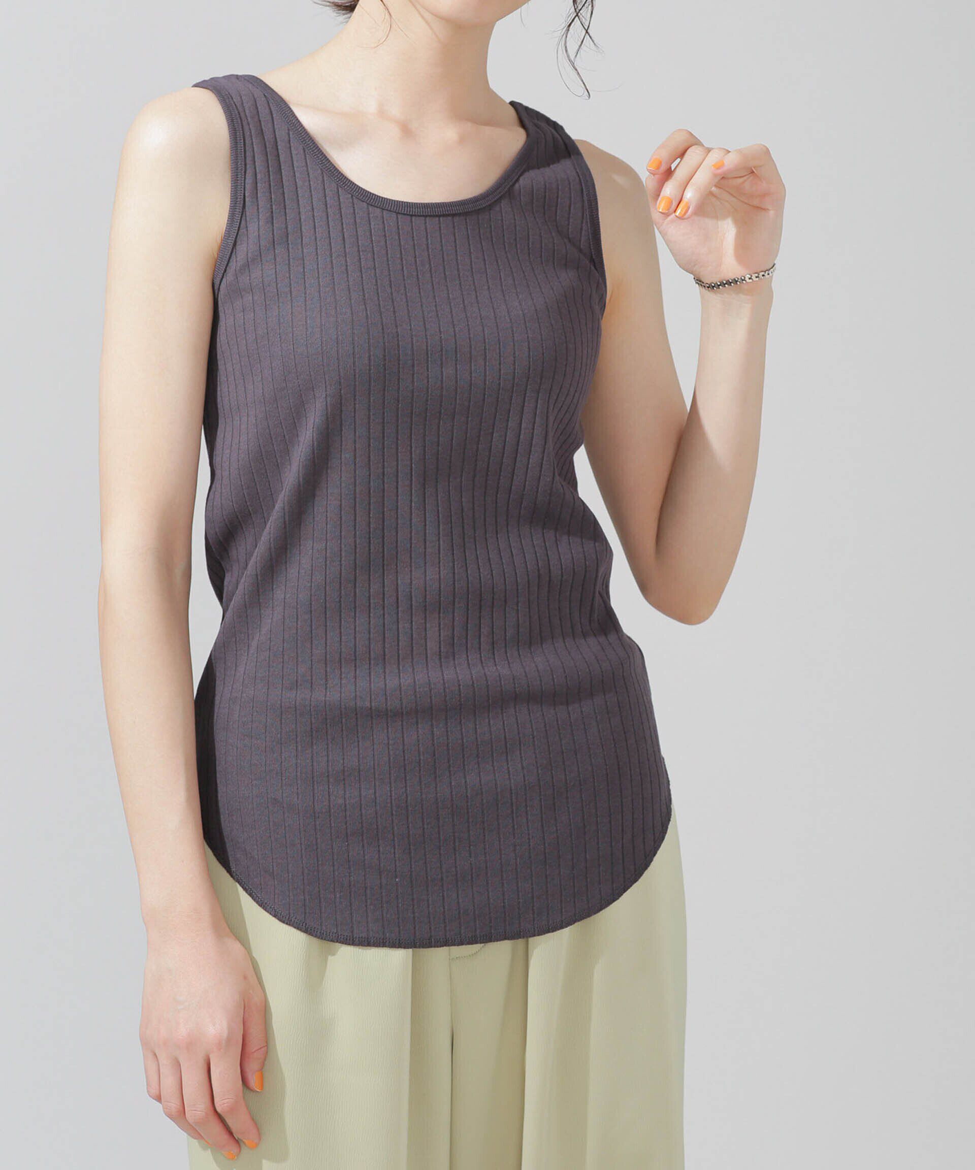 nano･universe「LB.03/Anti Soaked 汗染み防止 リブタンクトップ」|Tシャツ・カットソー|