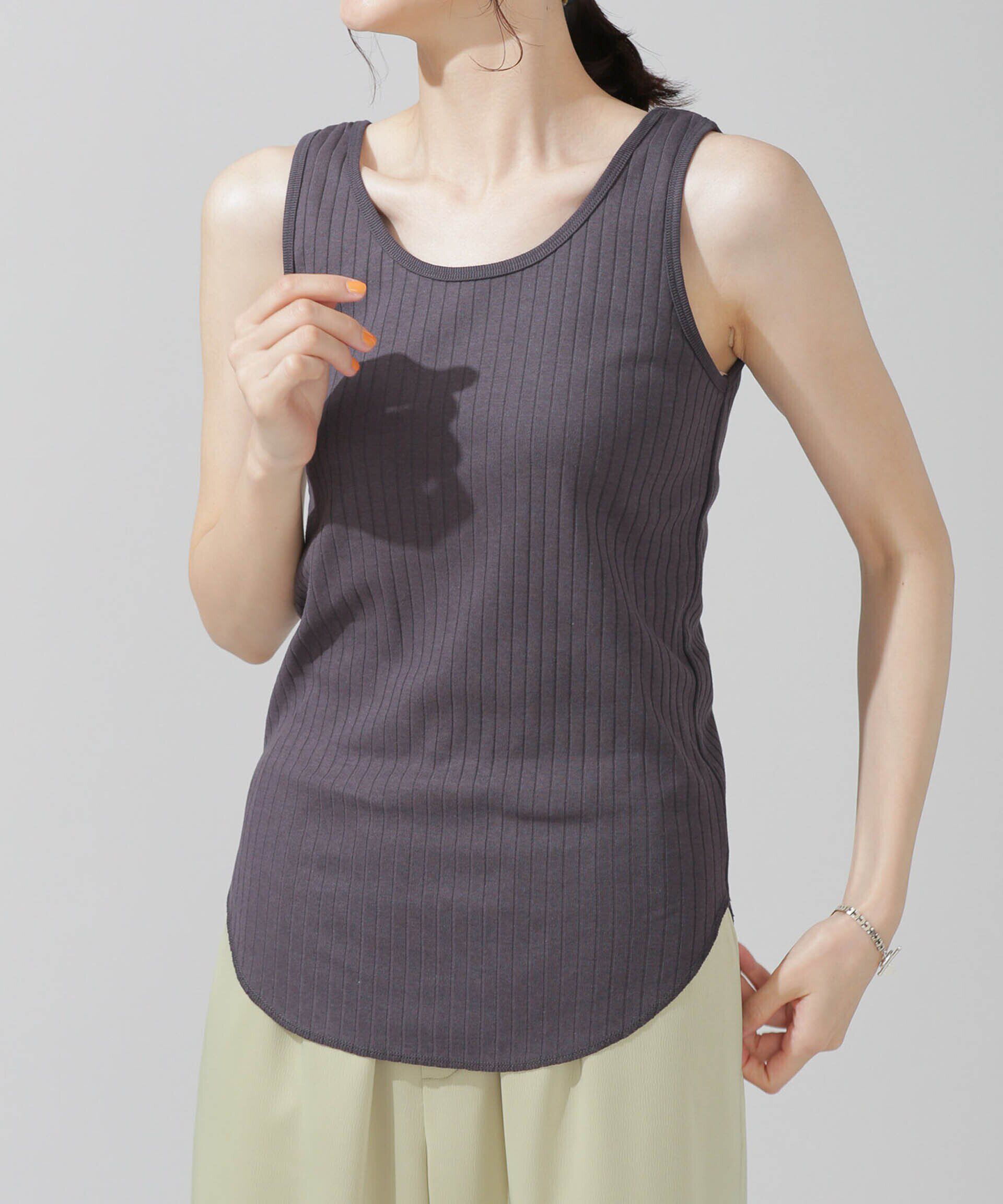 nano･universe「LB.03/Anti Soaked 汗染み防止 リブタンクトップ」|Tシャツ・カットソー|